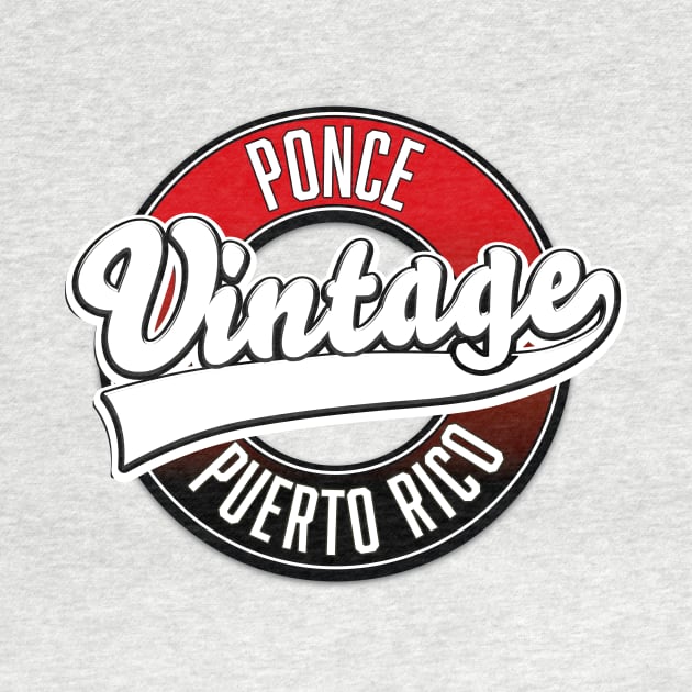 Ponce Puerto Rico vintage logo. by nickemporium1
